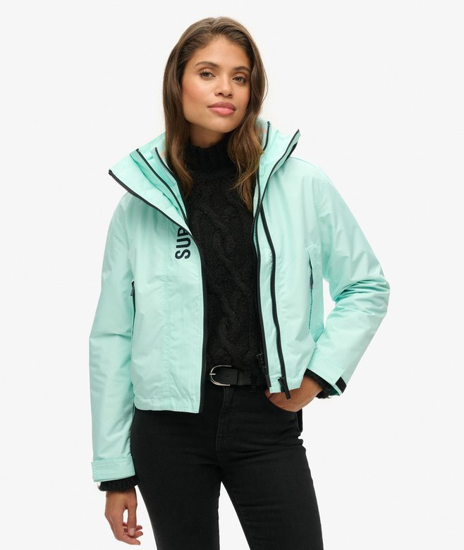 Hooded Embroidered SD Windbreaker Jacket
