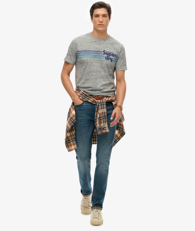 Terrain Striped Logo T-Shirt