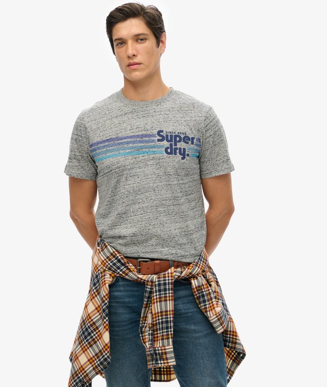 Terrain Striped Logo T-Shirt