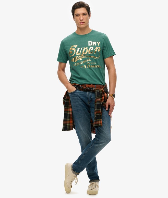 Metallic Workwear Graphic T-Shirt