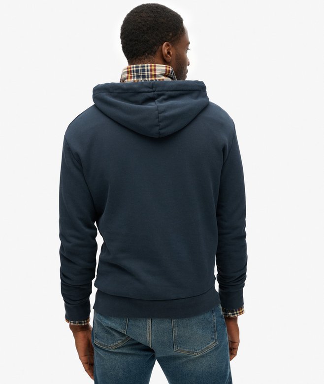 Workwear Flock Chest Graphic Hoodie
