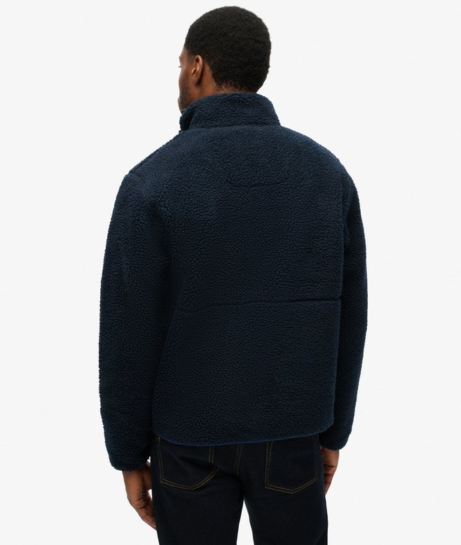 MEN'S ONYX BAMBOO SHERPA FLEECE QUARTER ZIP