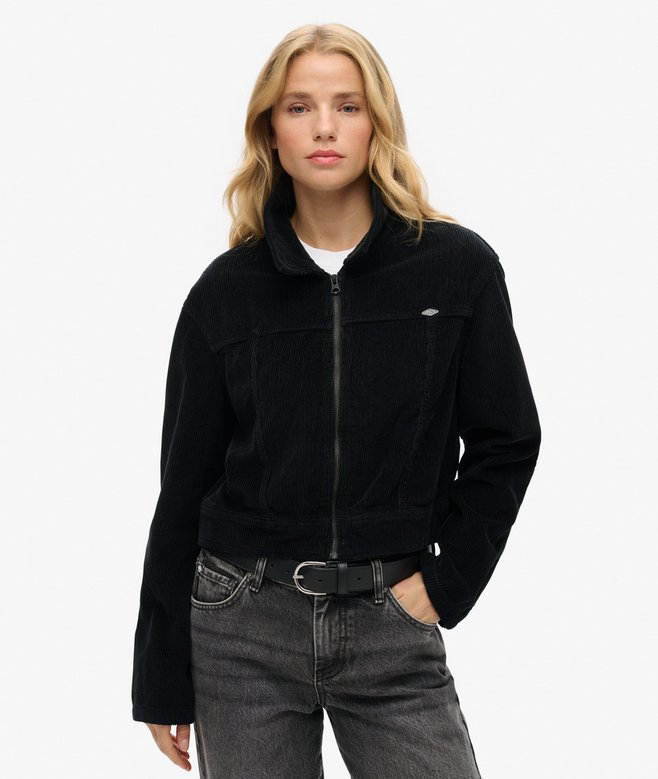 Cropped Cord Jacket - Main Image