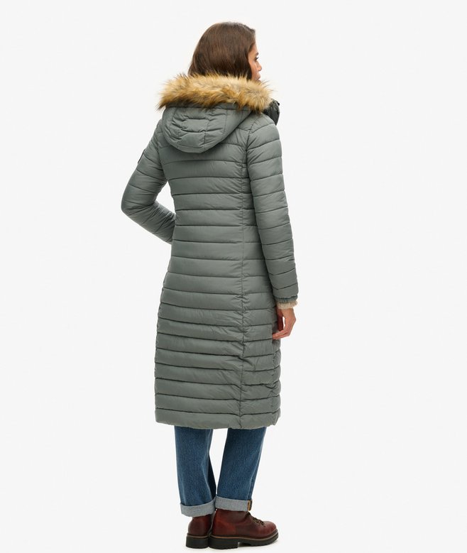 Fuji Hooded Longline Puffer Coat