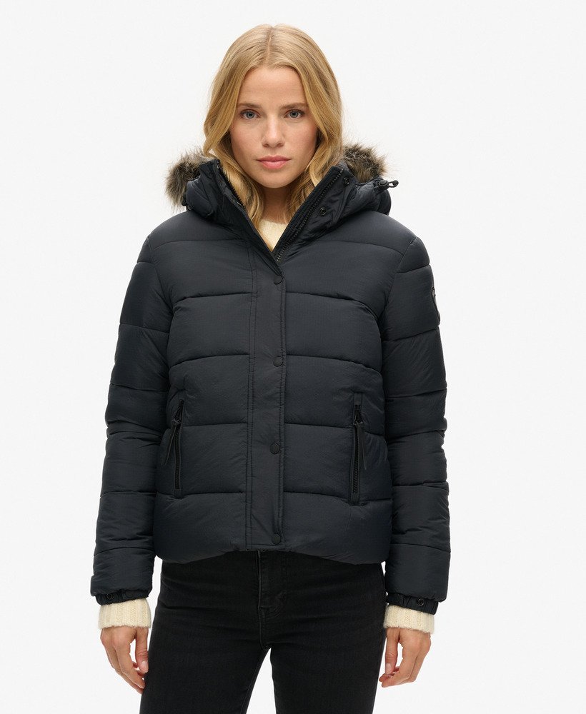 Women Short Faux Hooded Warm Furry Splicing Jacket Long Sleeve O 並行輸入品 Purple Gothic Faux Fur Winter Warm Hooded Short Cape Coat for