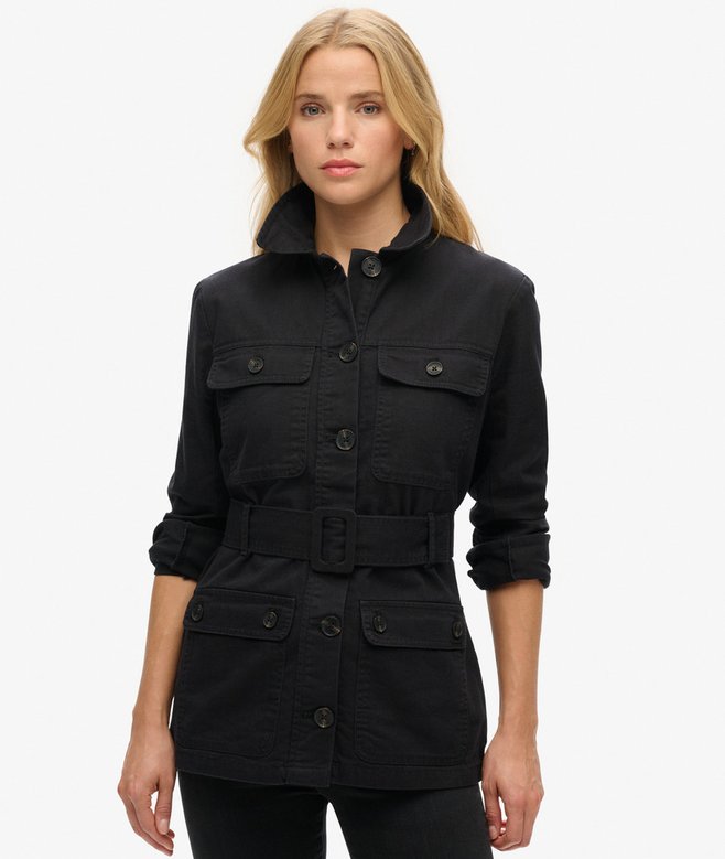 Cotton Belted Safari Jacket