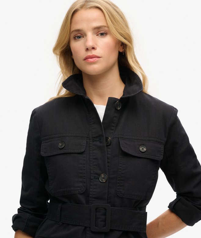 Cotton Belted Safari Jacket