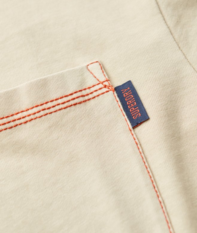 Contrast Stitch Pocket T-Shirt