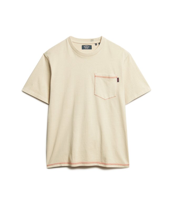 Contrast Stitch Pocket T-Shirt