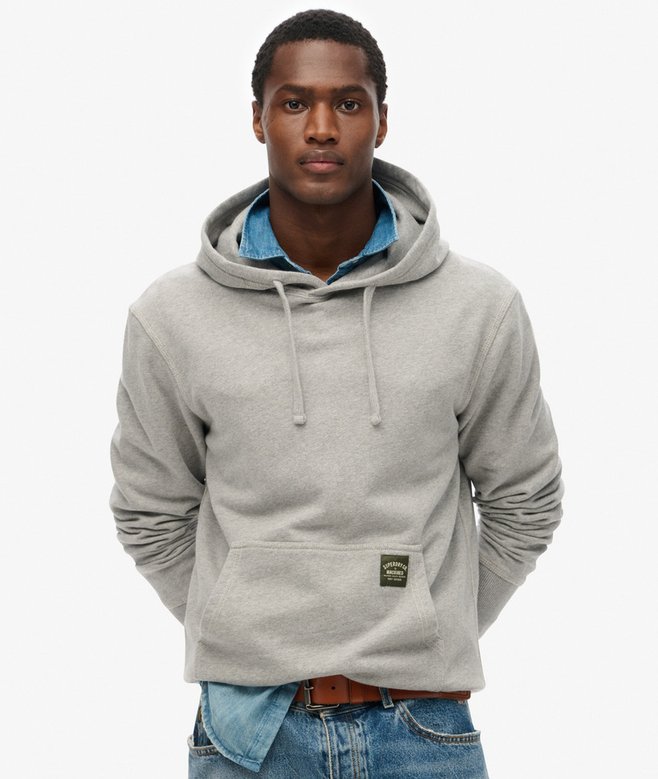 Contrast Stitch Relaxed Hoodie