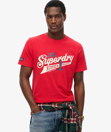 Vintage Scripted College T-Shirt Image 1