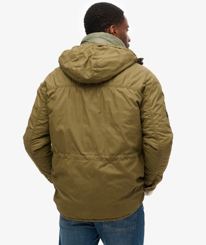 Hooded Cotton Lined Deck Jacket