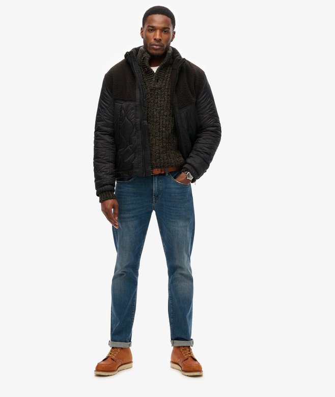 Sherpa Quilted Hybrid Jacket