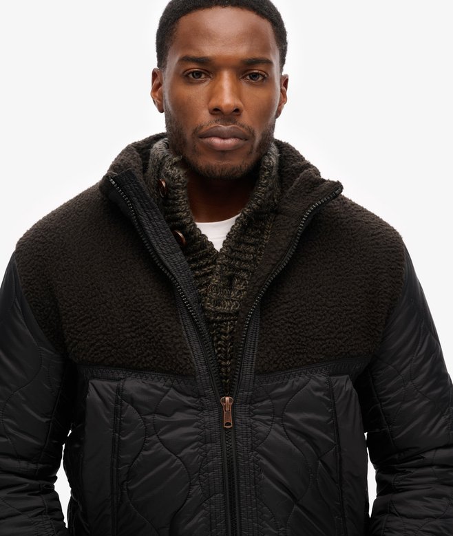 Sherpa Quilted Hybrid Jacket