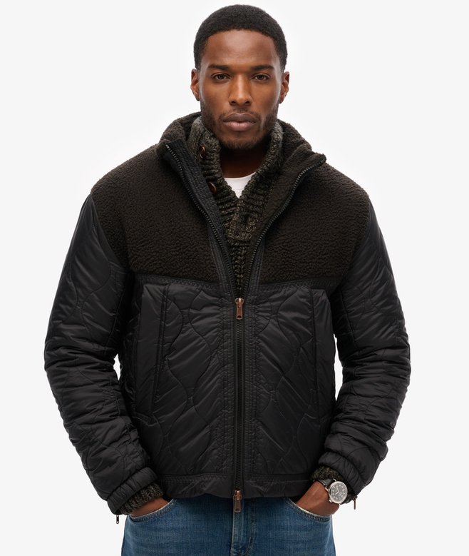 Sherpa Quilted Hybrid Jacket