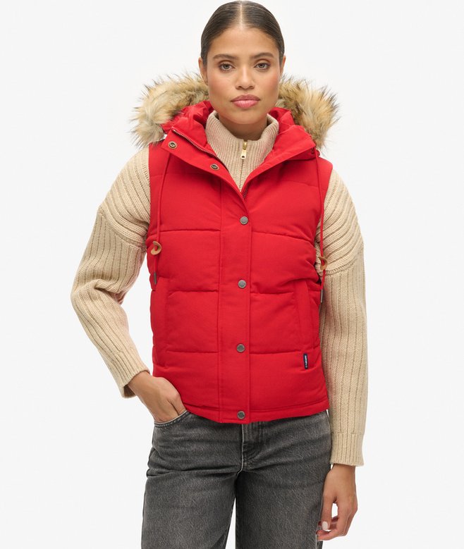 Everest Faux Fur Puffer Gilet (4) 5 out of 5 stars, 4 reviews More Colours Available Price £47.49 Price reduced from £94.99 to You Save 50%
