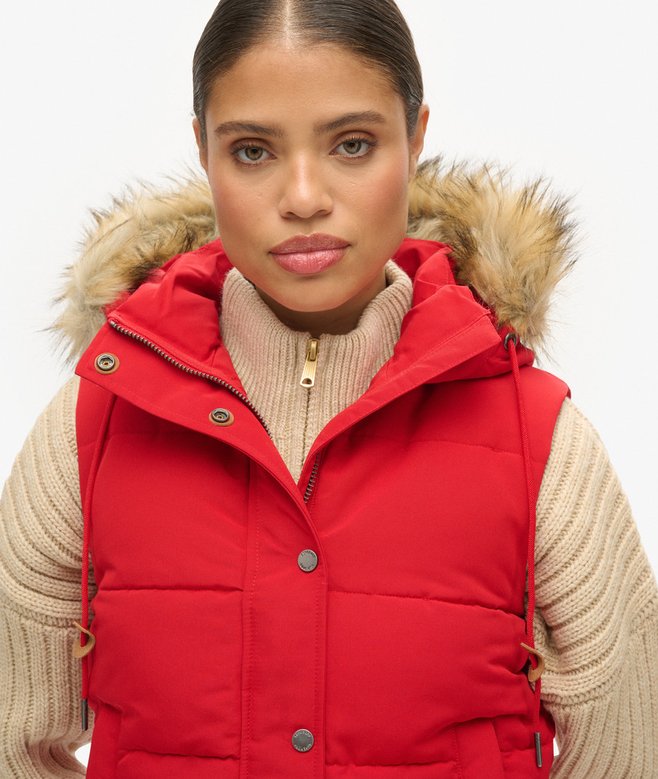 Everest Faux Fur Puffer Gilet (4) 5 out of 5 stars, 4 reviews More Colours Available Price £47.49 Price reduced from £94.99 to You Save 50%