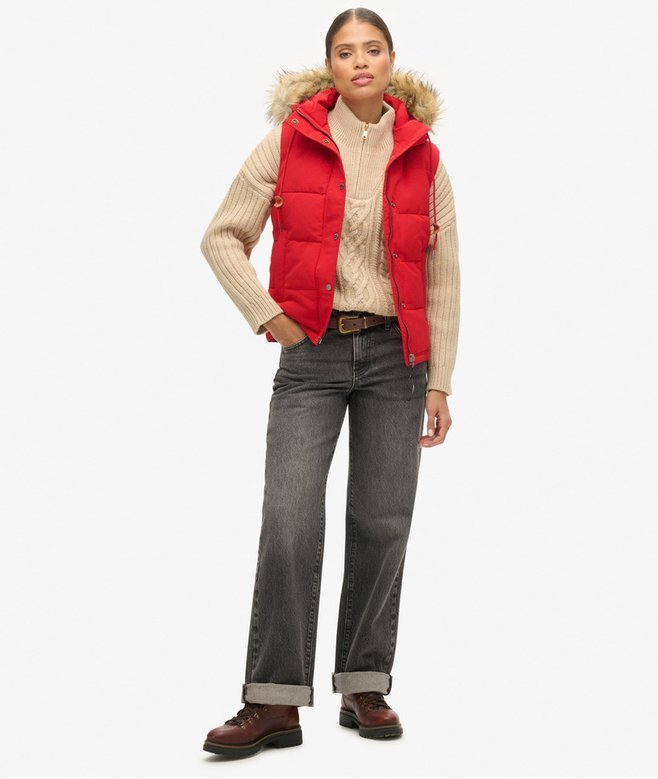 Everest Faux Fur Puffer Gilet (4) 5 out of 5 stars, 4 reviews More Colours Available Price £47.49 Price reduced from £94.99 to You Save 50%