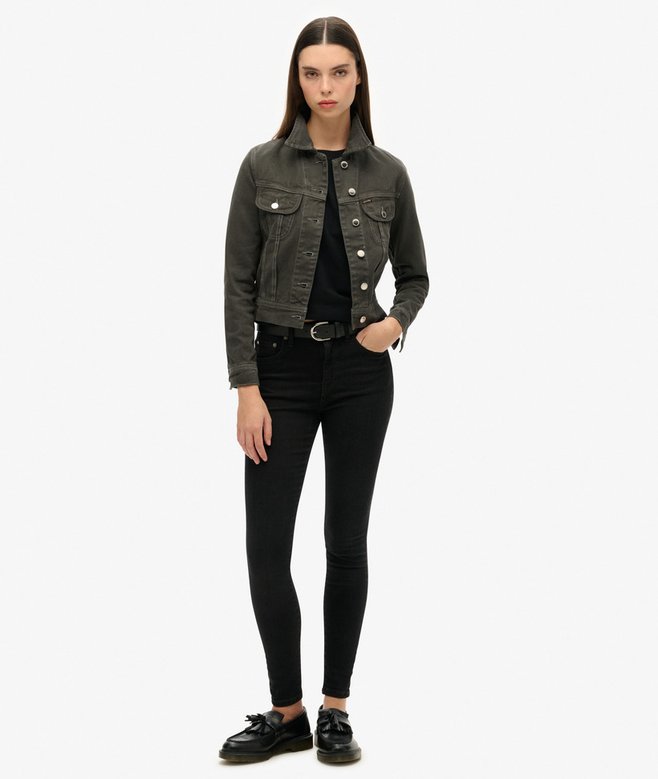 Embellished Workwear Crop Jacket