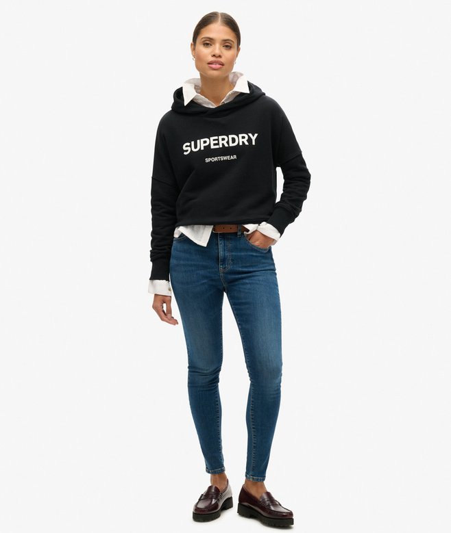 Core Sport Crop Box Hoodie