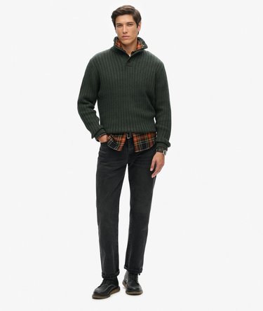 Pull côtelé à col tunisien Image 2