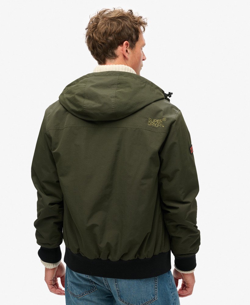 mens Surplus Nylon Hooded Bomber Jacket in Surplus Goods mens Surplus Nylon Hooded Bomber Jacket in Surplus Goods