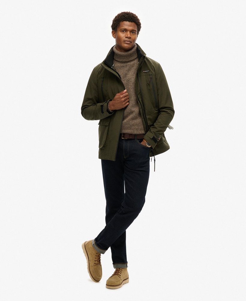 mens Non-Hooded Ultimate Windbreaker Jacket in Surplus Goods Olive