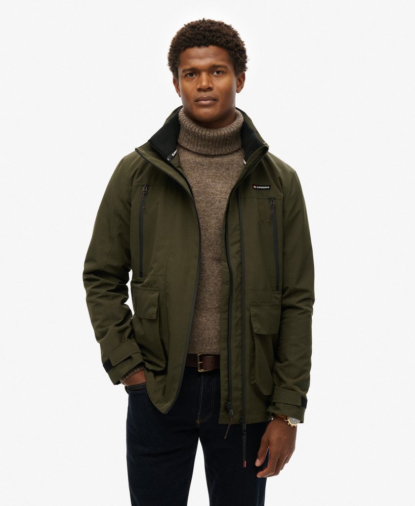 mens Non-Hooded Ultimate Windbreaker Jacket in Surplus Goods Olive