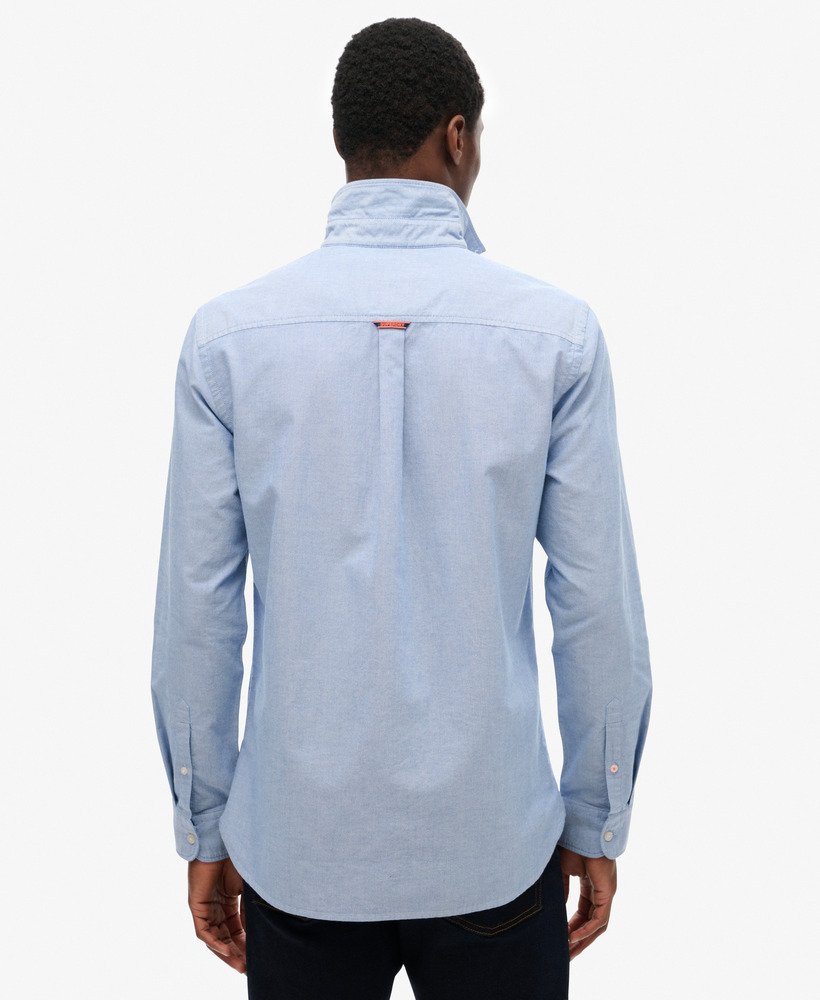 Ben Sherman Heren Oxford Overhemden met lange mouwen Lichtblauw