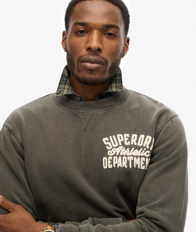 Vintage Athletic Crew Neck Sweatshirt More Colours Available Price £29.99 Price reduced from £59.99 to You Save 50%