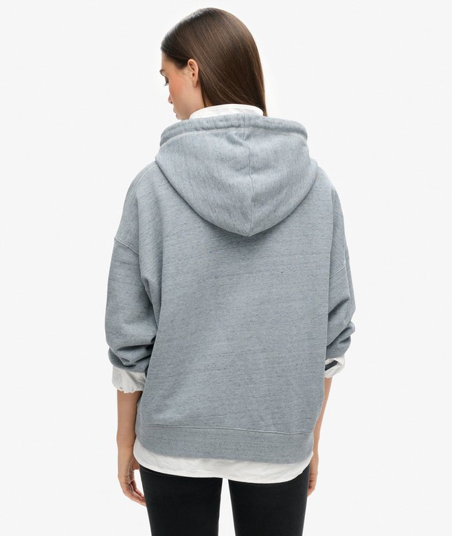 Essential Logo Overdyed Zip Hoodie