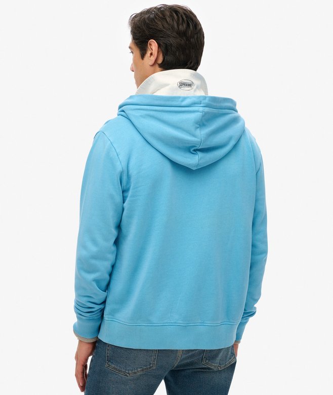 Essential Logo Washed Zip Hoodie