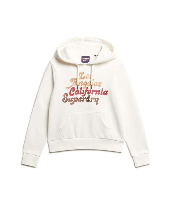 Retro Glitter Logo Hoodie