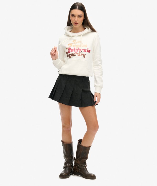 Retro Glitter Logo Hoodie