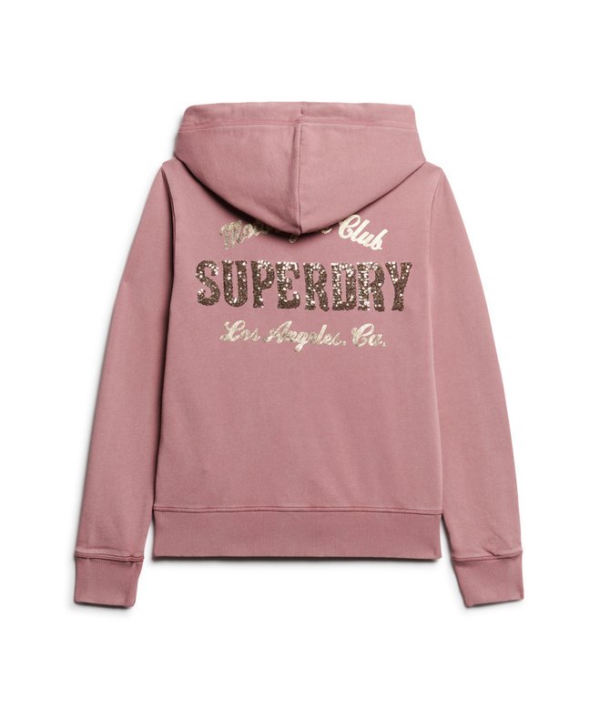 Embellished Archived Zip Hoodie
