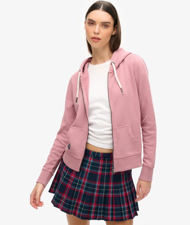 Embellished Archived Zip Hoodie
