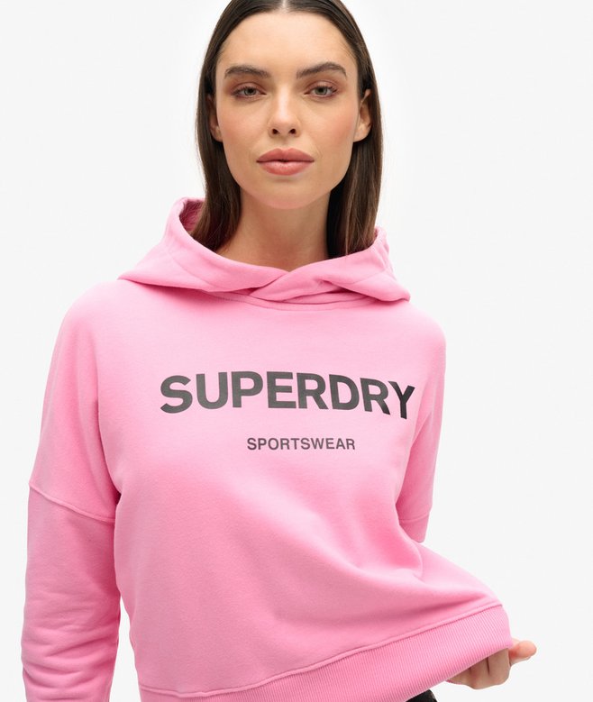 Core Sport Crop Box Hoodie