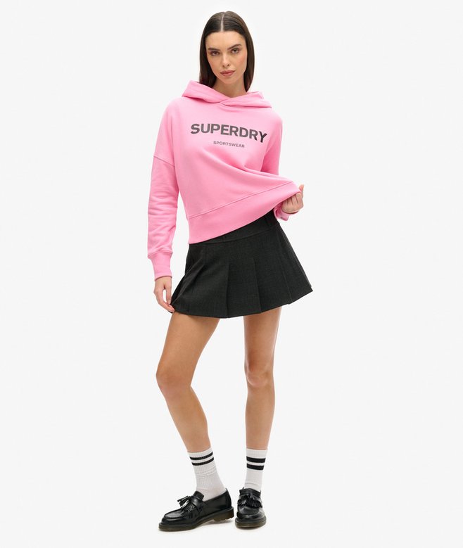 Core Sport Crop Box Hoodie