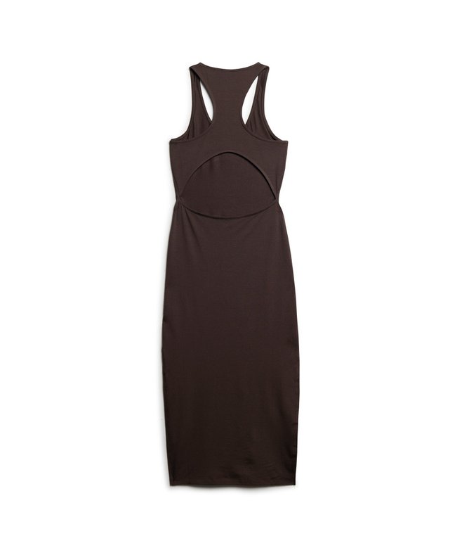 Scoop Neck Jersey Midi Dress