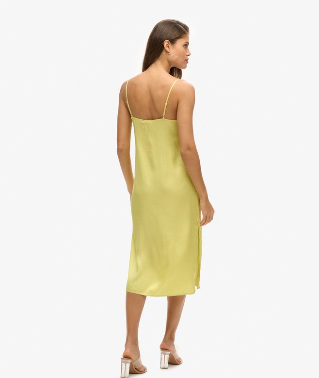 Satin Cami Midi Dress