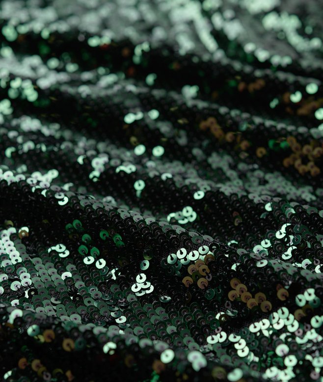 Sequin Wrap Maxi Dress
