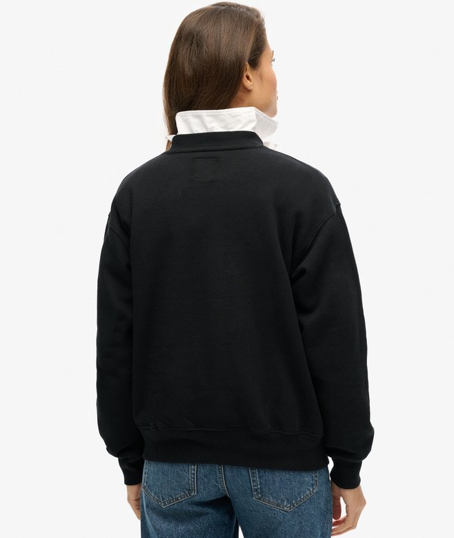 Luxe Metallic Logo Sweatshirt