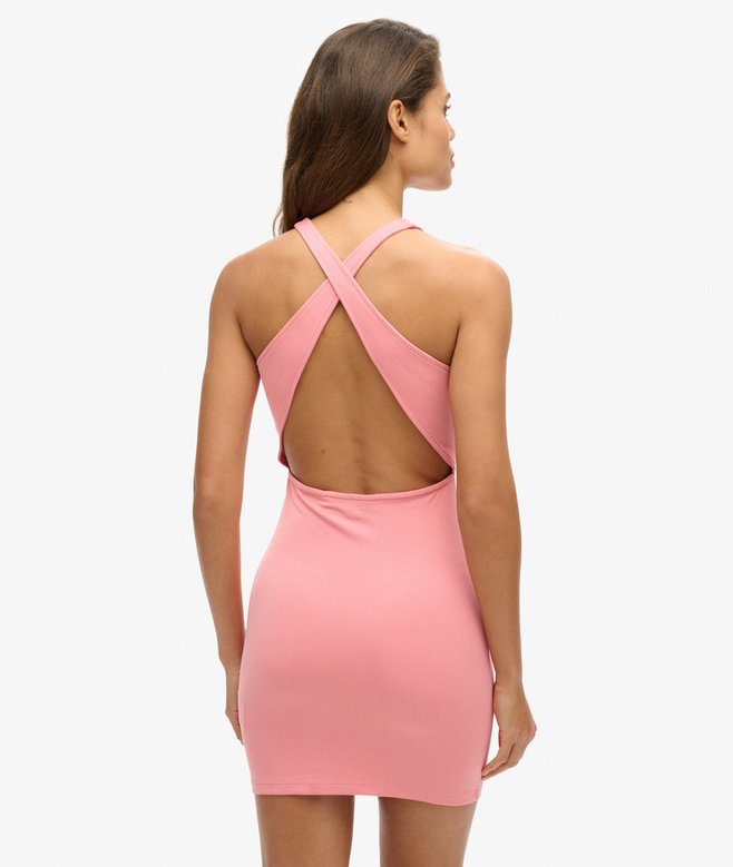 Cross Back Mini Bodycon Dress