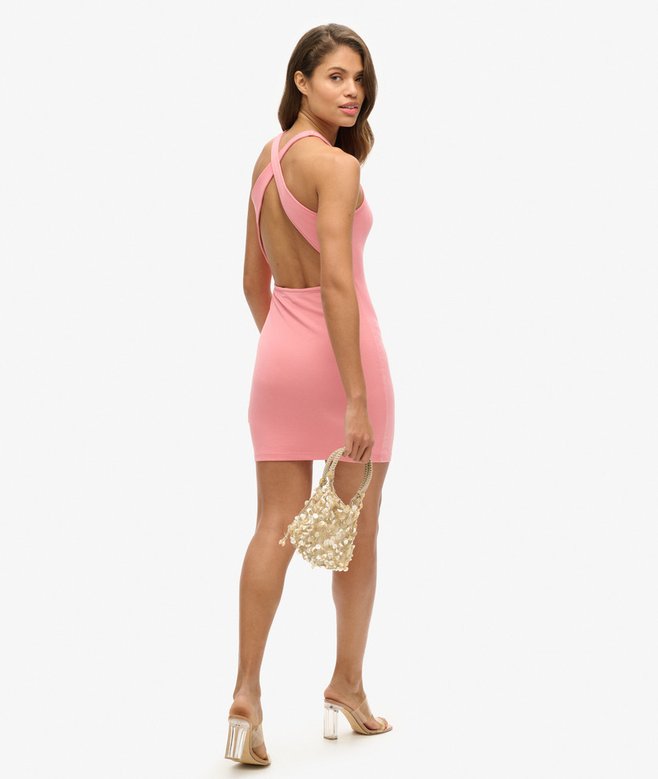Cross Back Mini Bodycon Dress