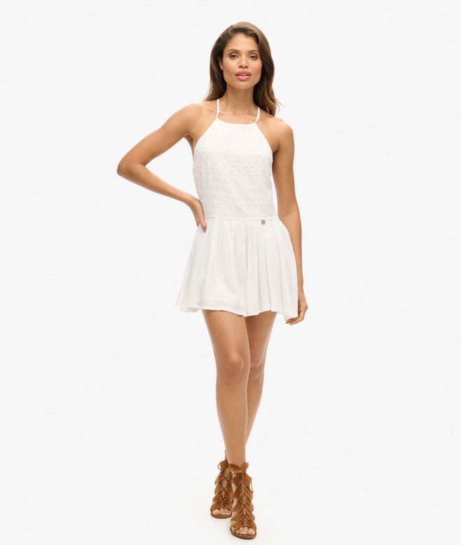 Vintage Embroidered Mini Dress