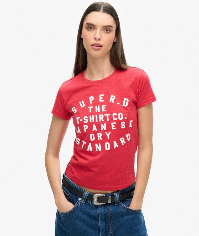 Puff Print Fitted T-Shirt