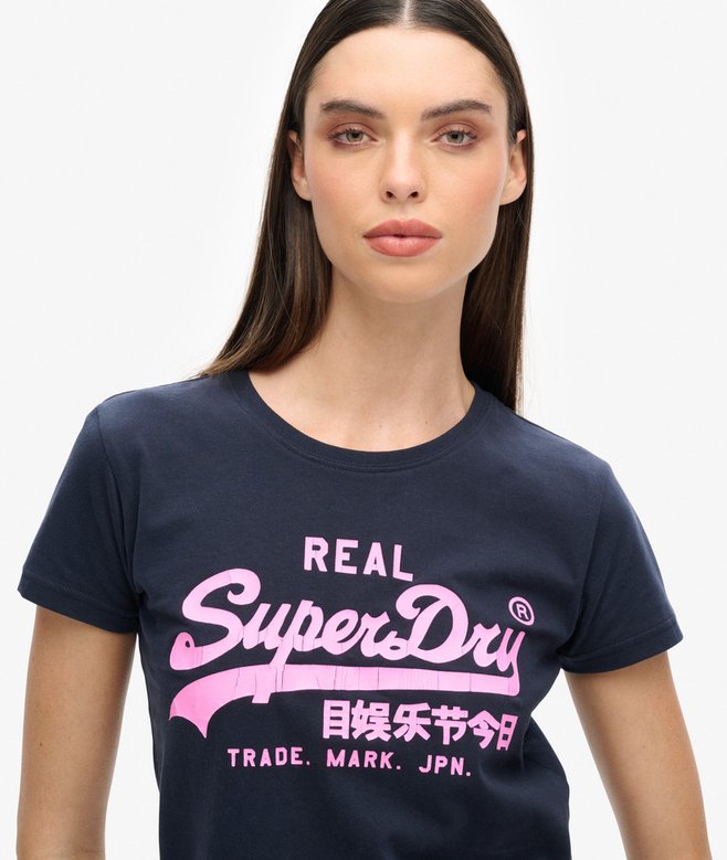 Neon Graphic Fitted T-Shirt