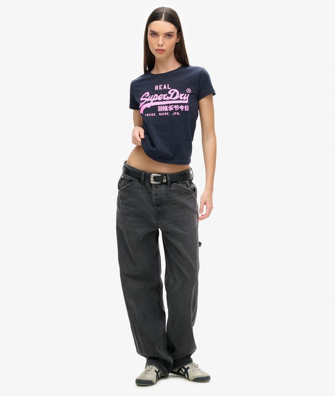 Neon Graphic Fitted T-Shirt