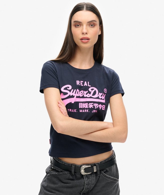 Neon Graphic Fitted T-Shirt