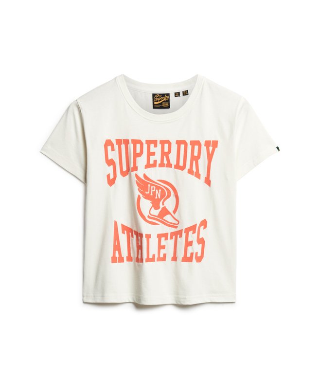 Varsity Flocked Fitted T-Shirt
